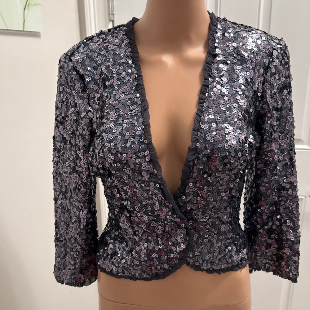 Beautiful Bebe Sparkling Jacket Sz 2